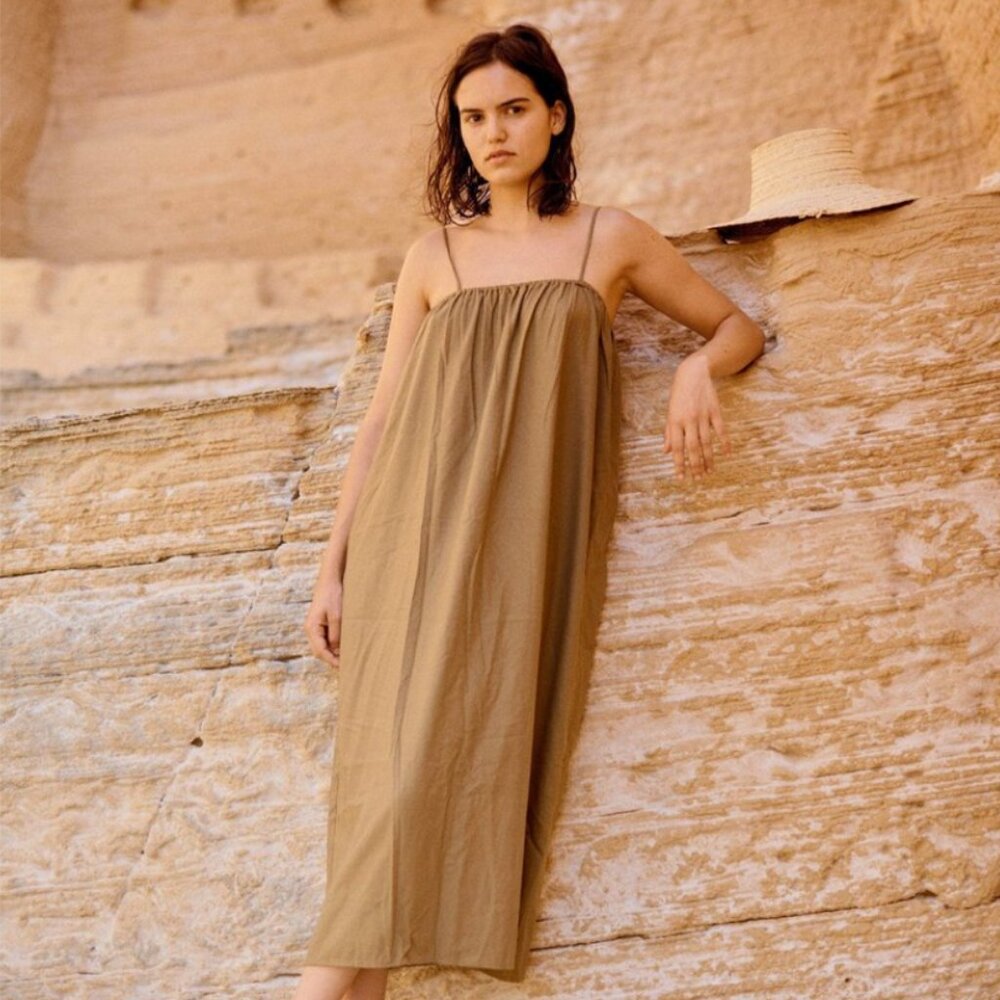Ozma Marta Dress in Olive Size Small